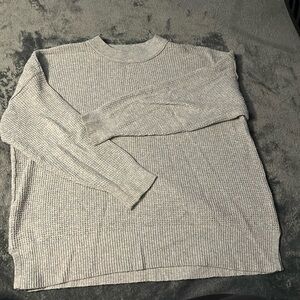 Aerie Oversized Waffle Knit Sweater-Medium